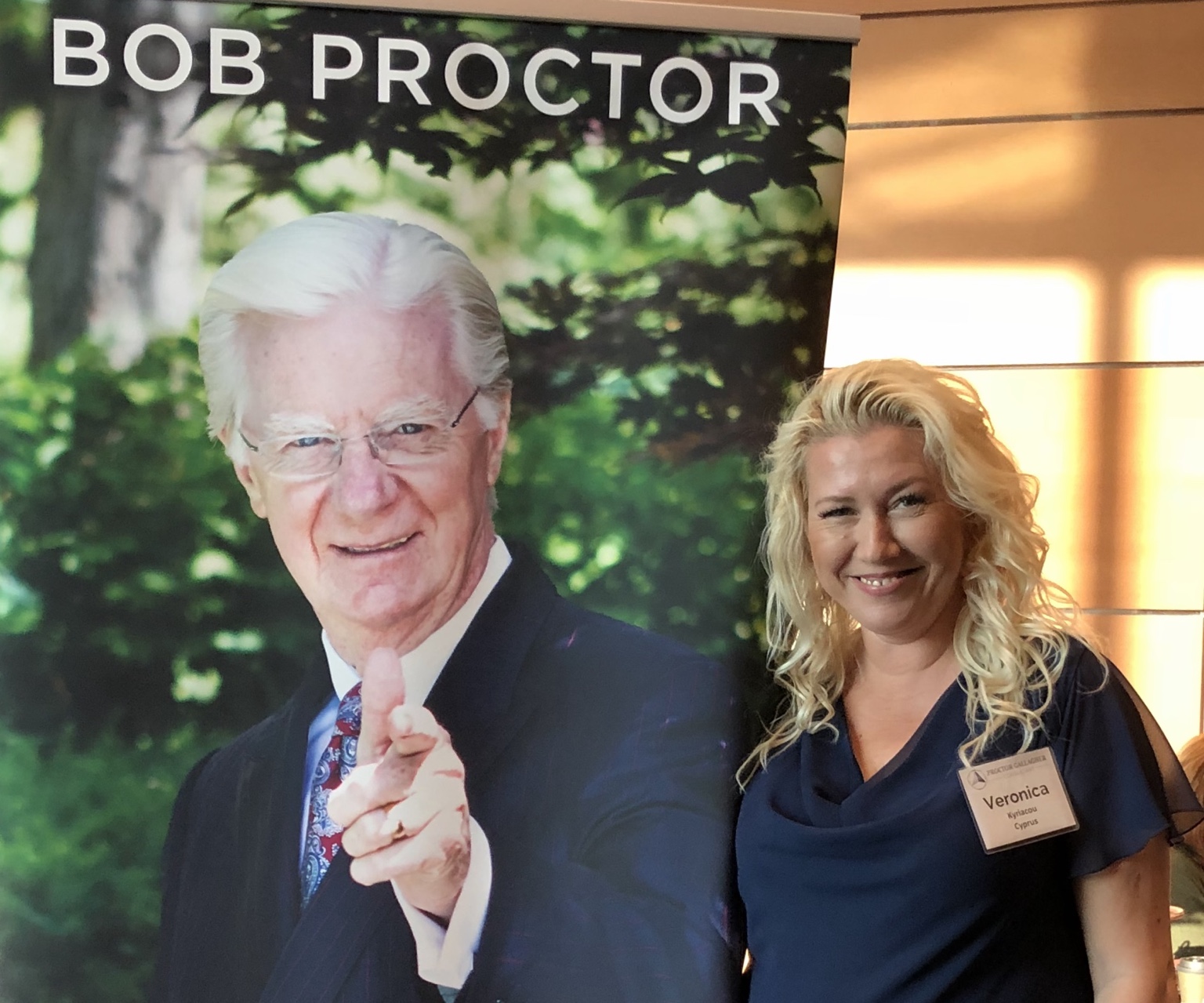 Veronica with Bob Proctor training background